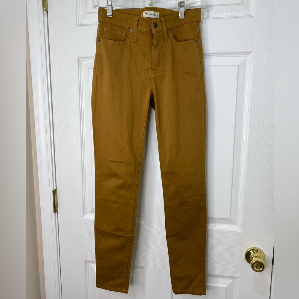 Madewell Tan 9” High Rise Skinny Pants